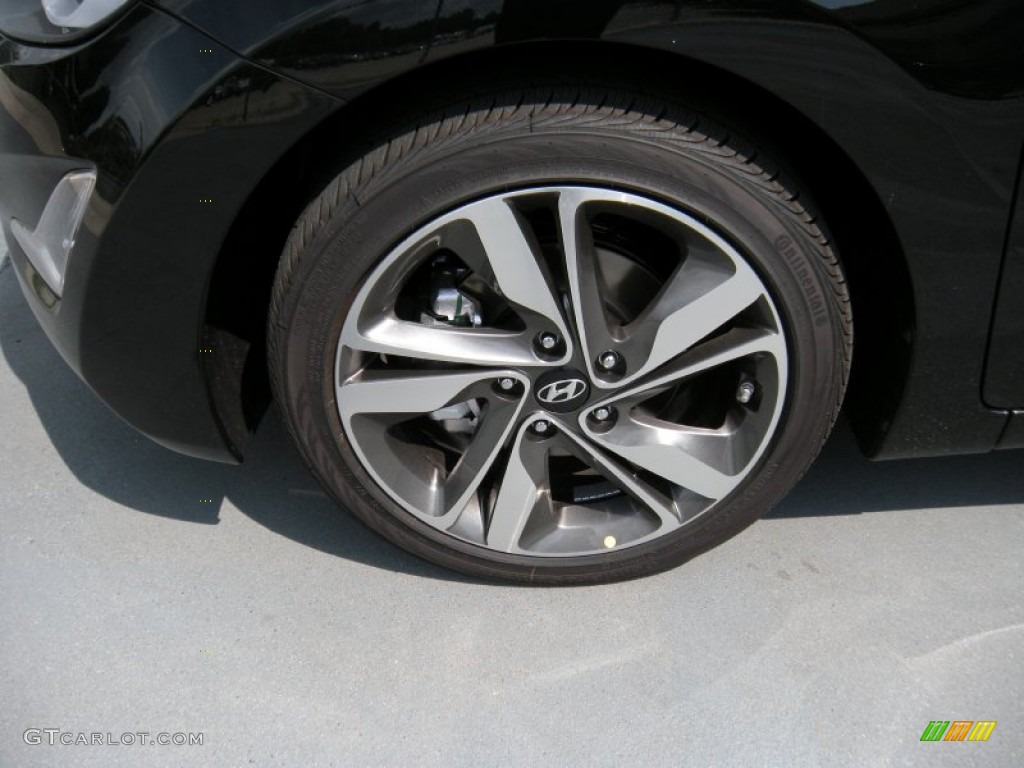 2014 Elantra Limited Sedan - Black / Gray photo #11
