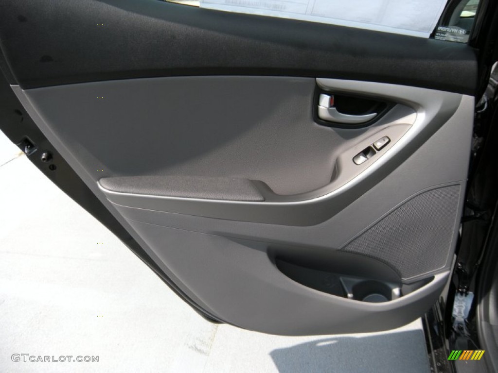 2014 Elantra Limited Sedan - Black / Gray photo #19