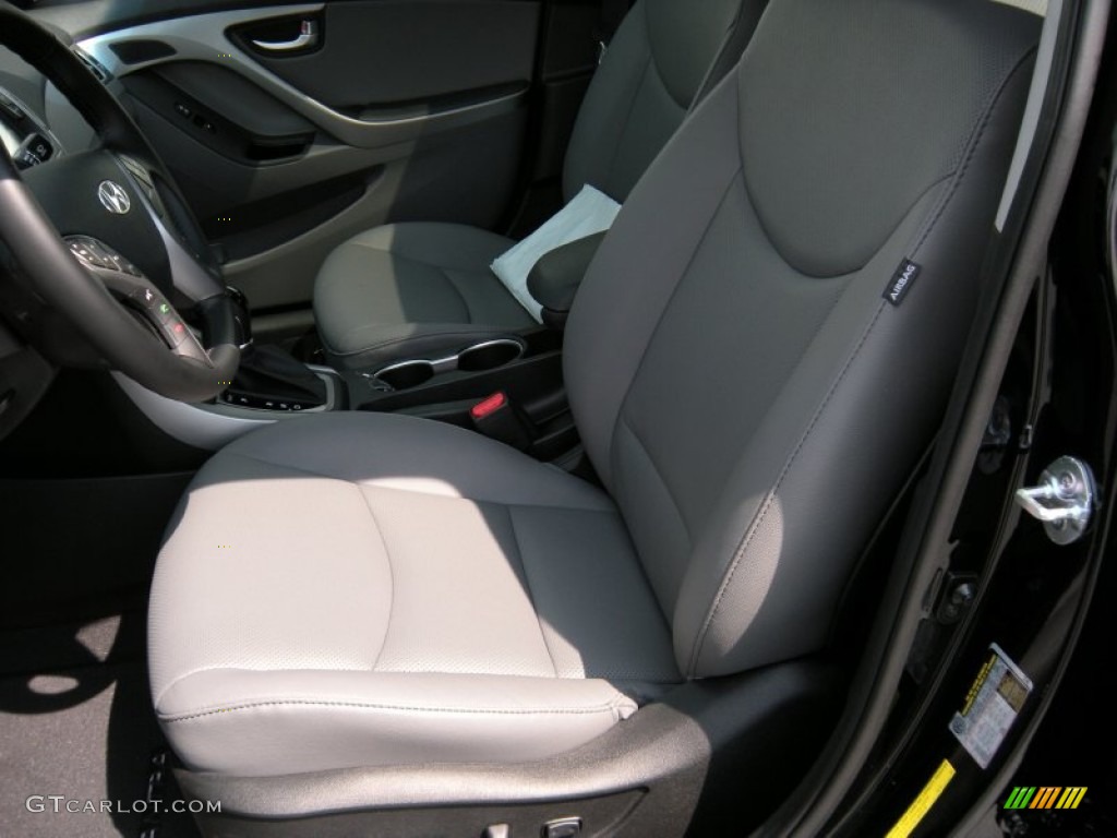 2014 Elantra Limited Sedan - Black / Gray photo #24