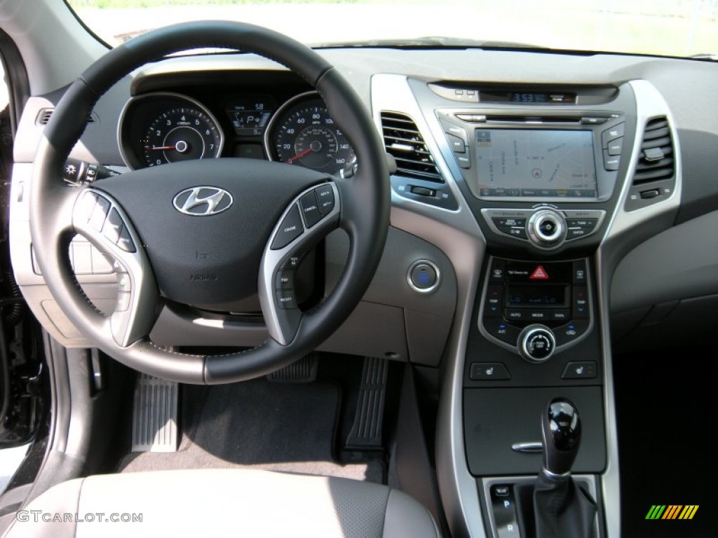 2014 Elantra Limited Sedan - Black / Gray photo #27