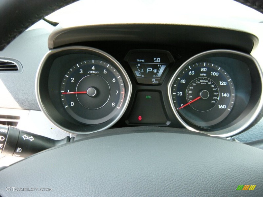 2014 Elantra Limited Sedan - Black / Gray photo #34