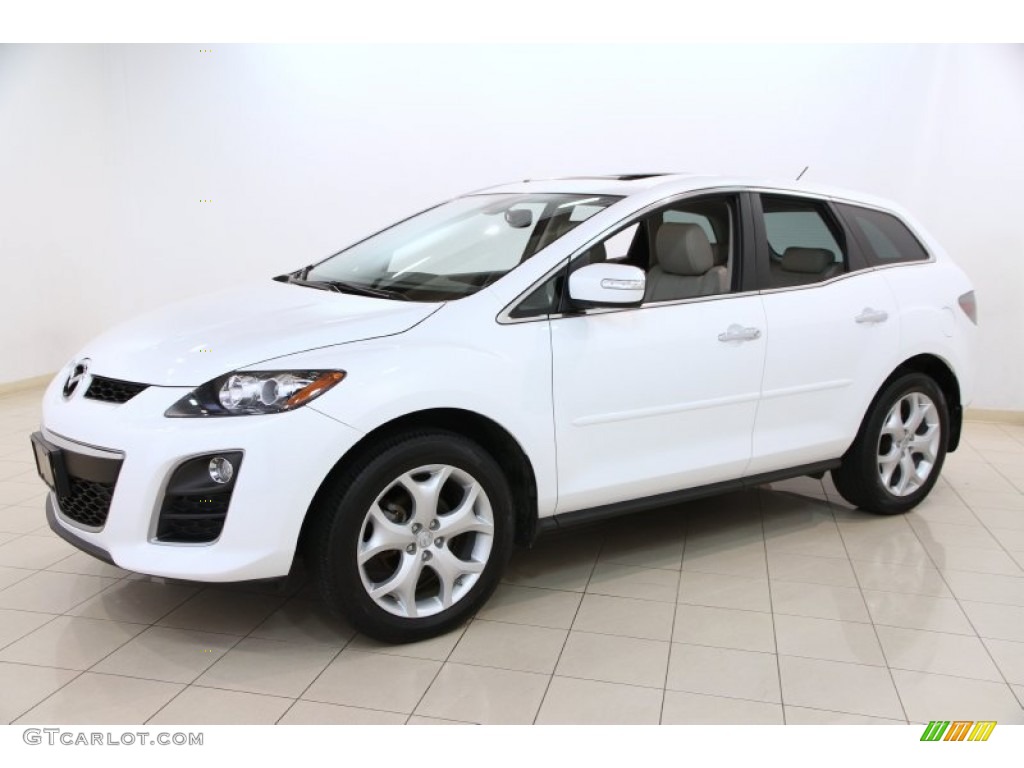Crystal White Pearl Mica 2010 Mazda CX-7 s Touring AWD Exterior Photo #94599931