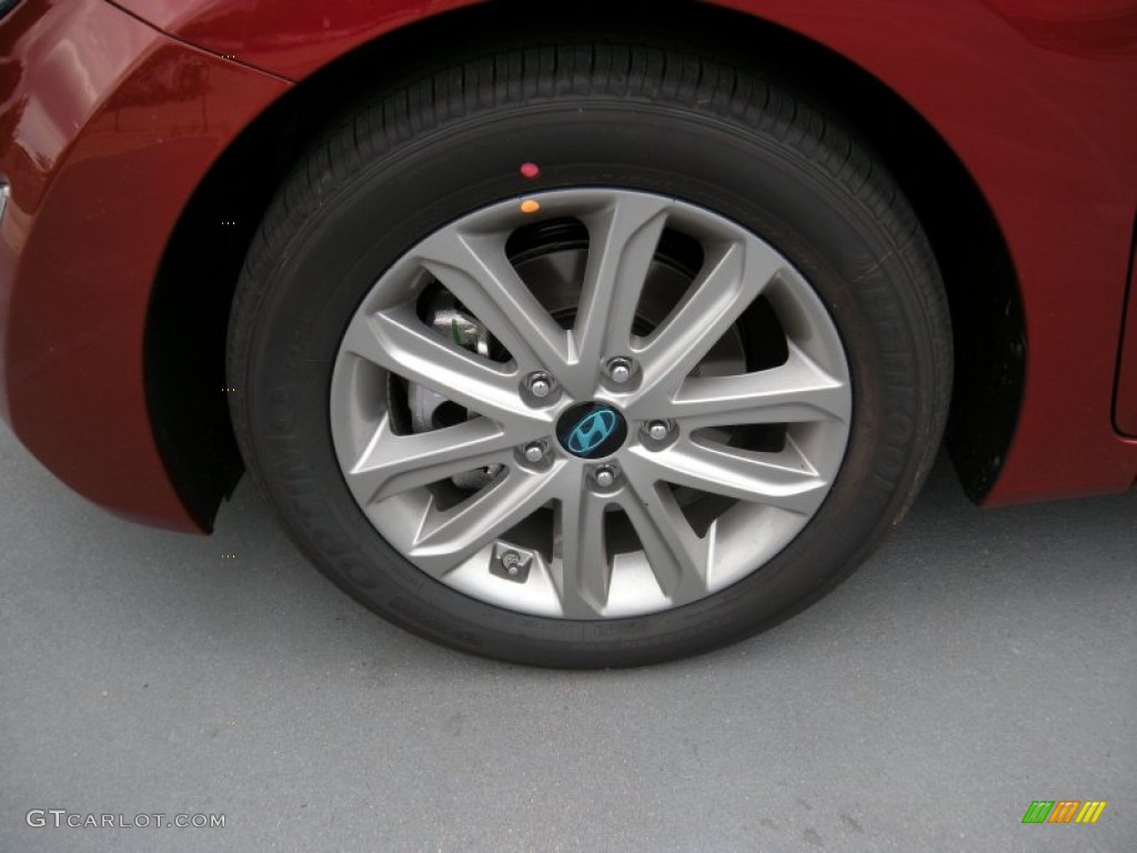 2014 Elantra SE Sedan - Red / Beige photo #11