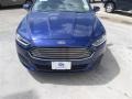 2014 Deep Impact Blue Ford Fusion S  photo #2