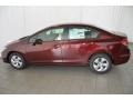 Crimson Pearl - Civic LX Sedan Photo No. 3