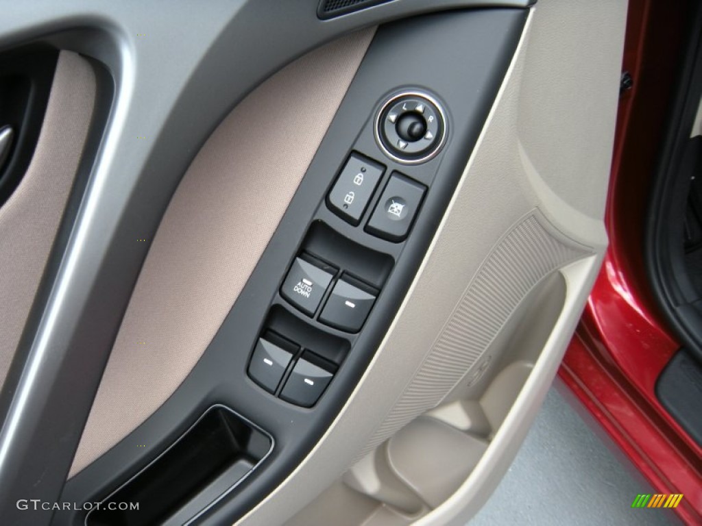 2014 Elantra SE Sedan - Red / Beige photo #21