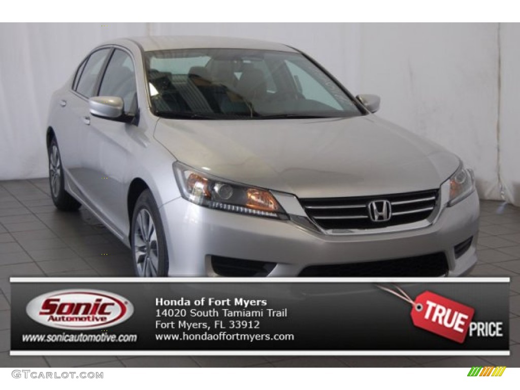 2014 Accord LX Sedan - Alabaster Silver Metallic / Gray photo #1