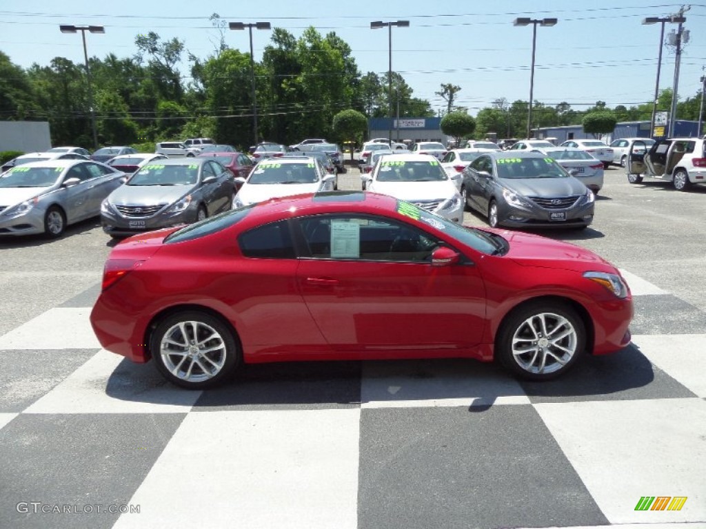 2012 Altima 3.5 SR Coupe - Red Alert / Charcoal photo #3