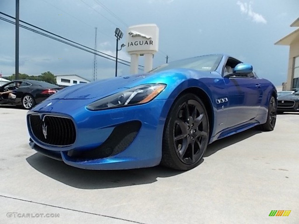 2013 GranTurismo Sport Coupe - Blu Sofisticato (Sport Blue Metallic) / Bianco Pregiato photo #5