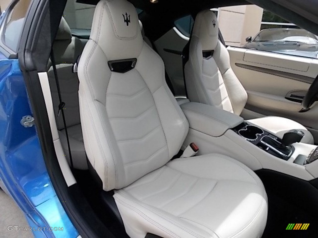 Bianco Pregiato Interior 2013 Maserati GranTurismo Sport Coupe Photo #94602943
