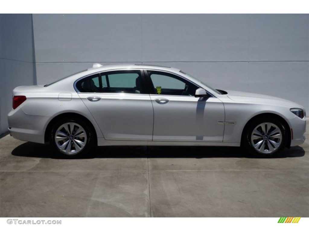 2012 7 Series 740i Sedan - Mineral White Metallic / Oyster/Black photo #2