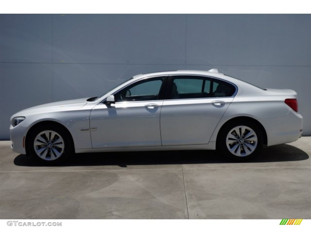 2012 7 Series 740i Sedan - Mineral White Metallic / Oyster/Black photo #4