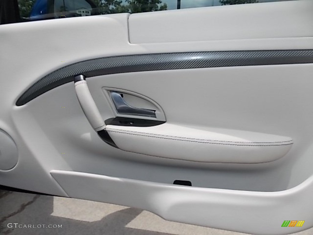 2013 Maserati GranTurismo Sport Coupe Bianco Pregiato Door Panel Photo #94603201