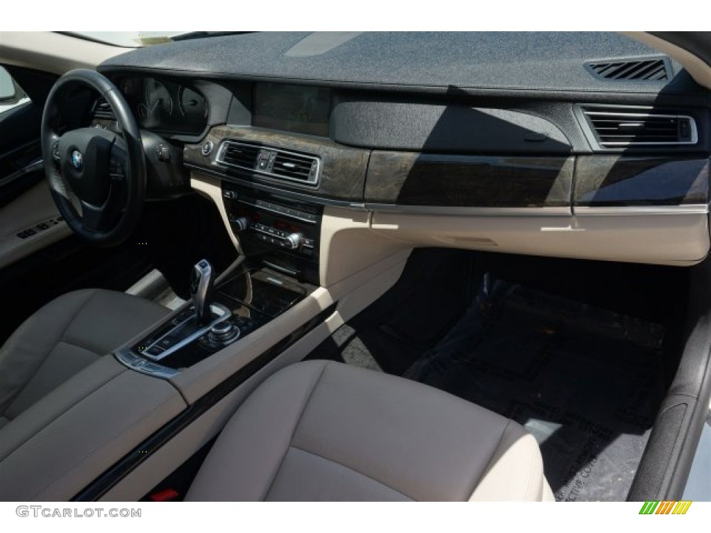 2012 7 Series 740i Sedan - Mineral White Metallic / Oyster/Black photo #11
