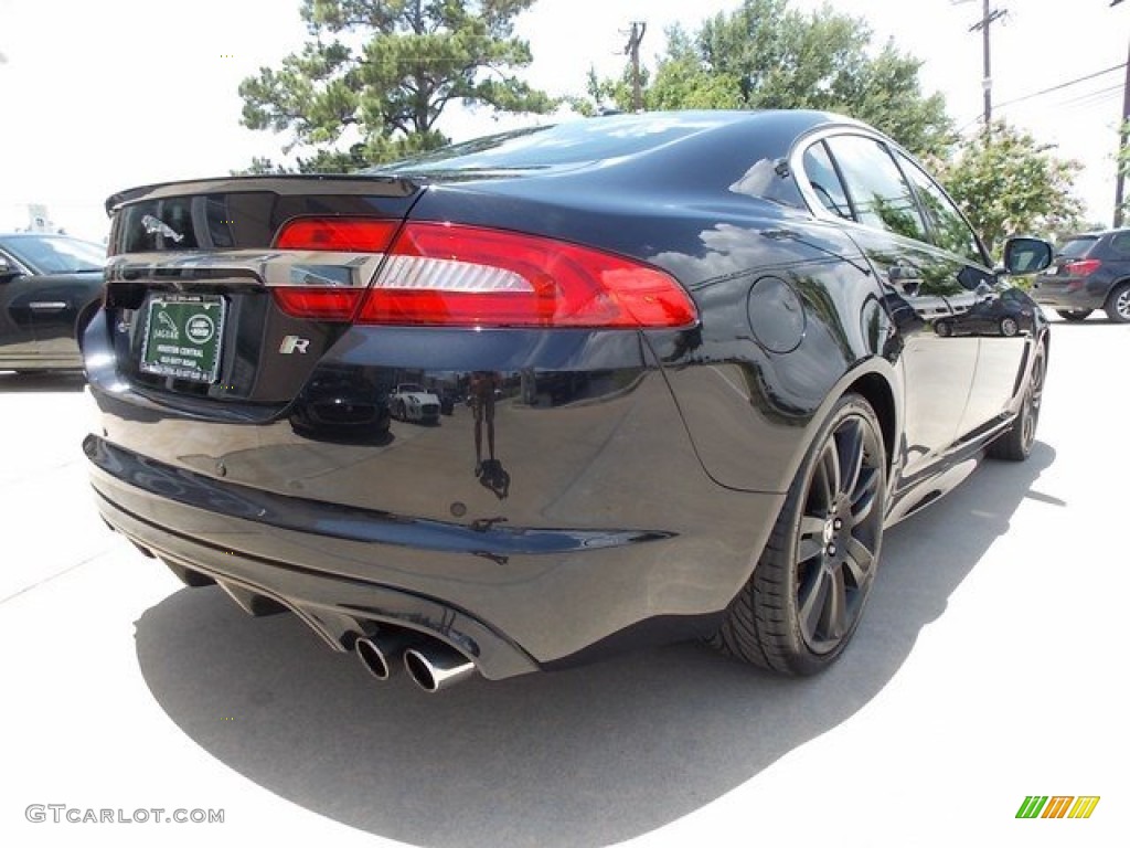 2012 XF XFR - Midnight Black / Warm Charcoal/Warm Charcoal photo #10