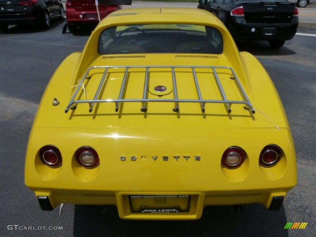 1975 Corvette Stingray Coupe - Bright Yellow / Light Neutral photo #4