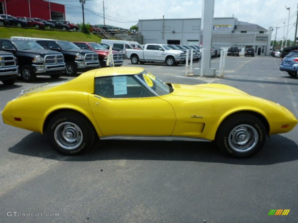 1975 Corvette Stingray Coupe - Bright Yellow / Light Neutral photo #6