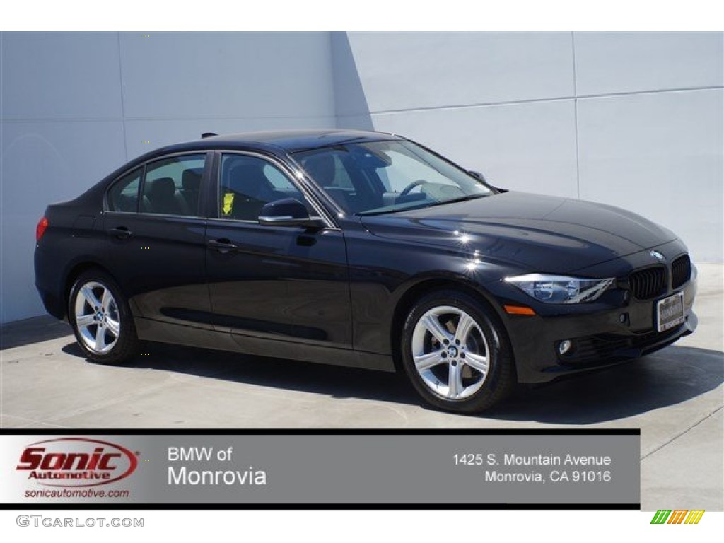 2014 3 Series 328i Sedan - Jet Black / Black photo #1