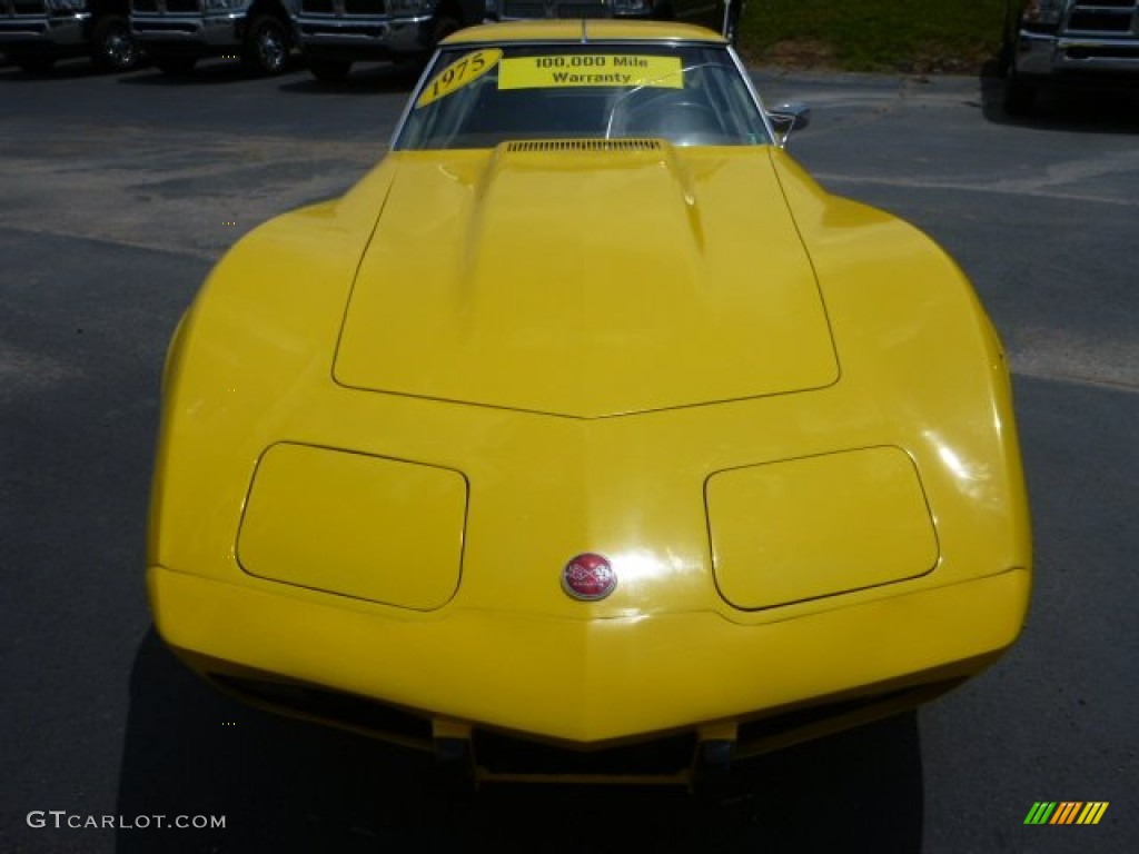 1975 Corvette Stingray Coupe - Bright Yellow / Light Neutral photo #10