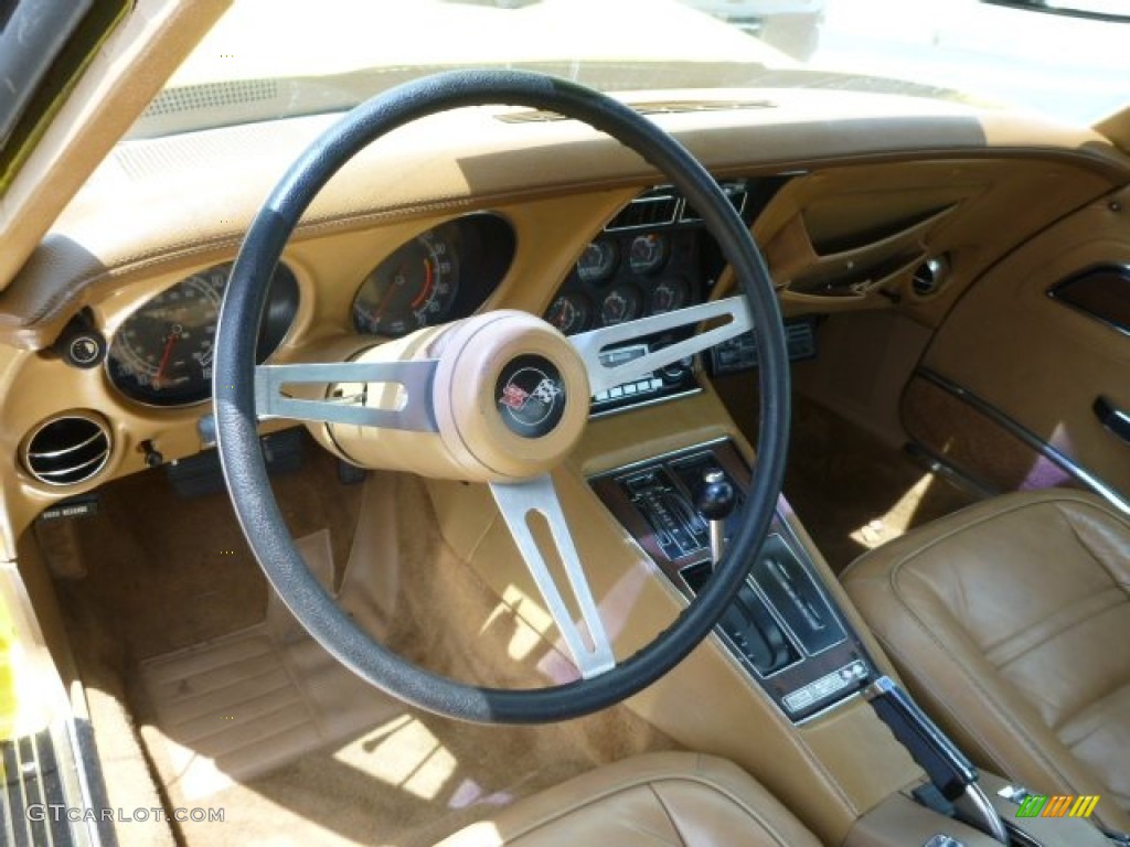 1975 Corvette Stingray Coupe - Bright Yellow / Light Neutral photo #13