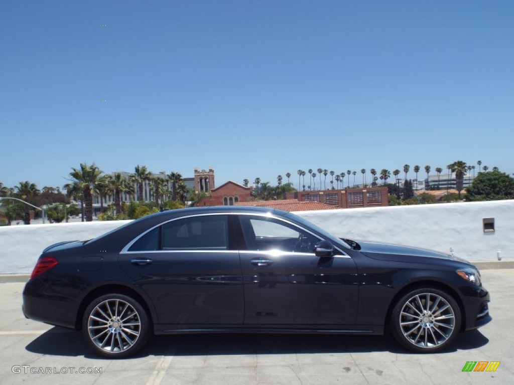 2015 S 550 Sedan - Anthracite Blue Metallic / Black photo #3