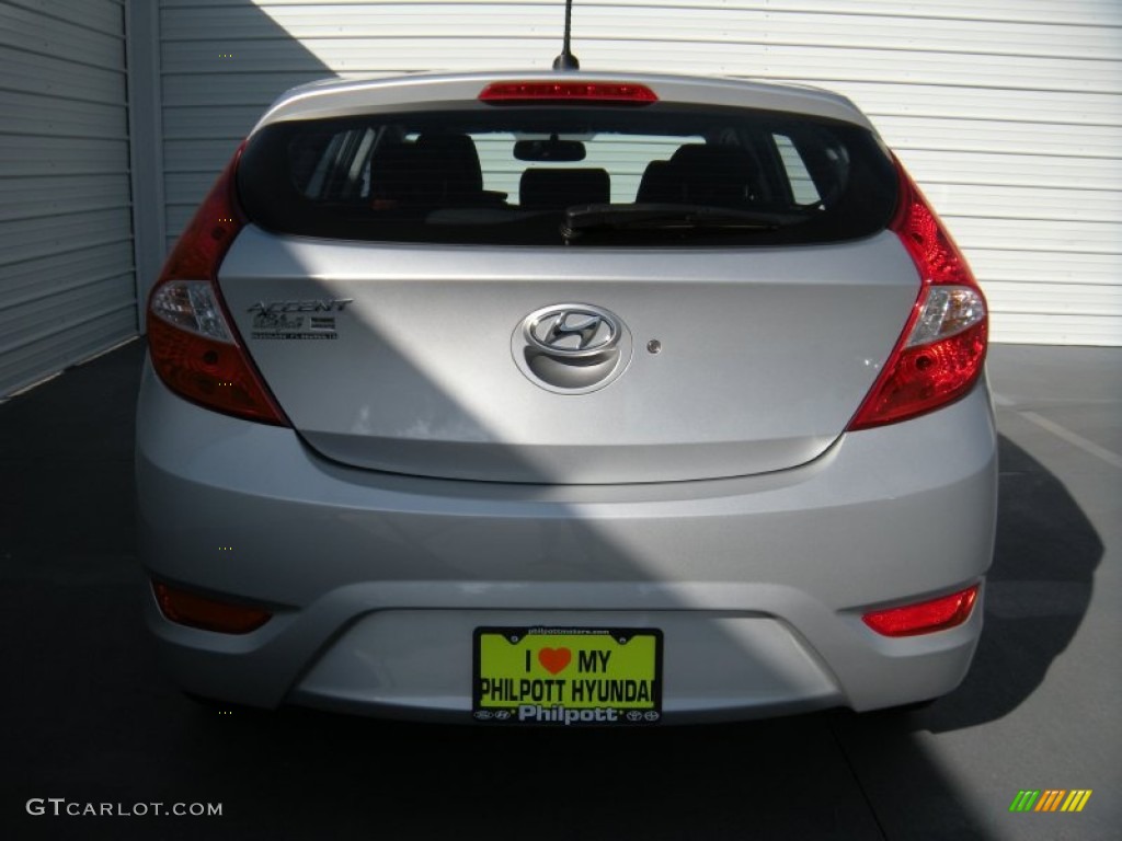 2013 Accent GS 5 Door - Ironman Silver / Black photo #5