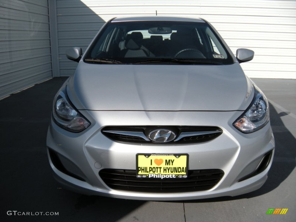 2013 Accent GS 5 Door - Ironman Silver / Black photo #8