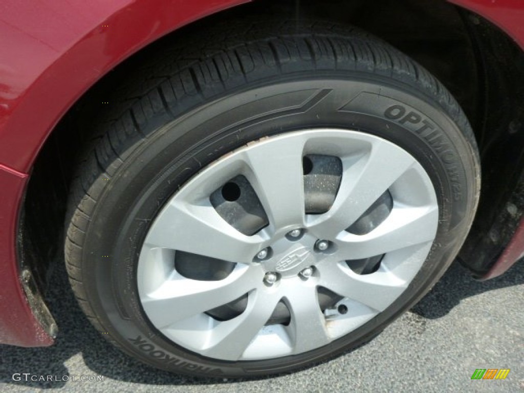 2010 Impreza 2.5i Sedan - Camellia Red Pearl / Carbon Black photo #9