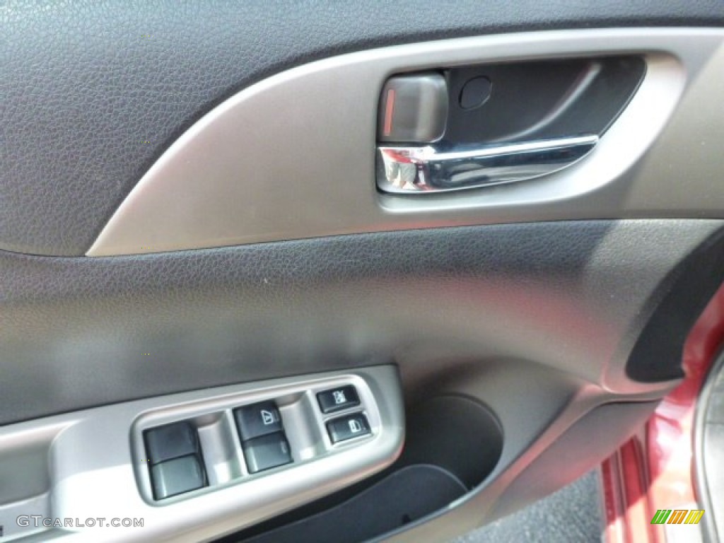 2010 Impreza 2.5i Sedan - Camellia Red Pearl / Carbon Black photo #13