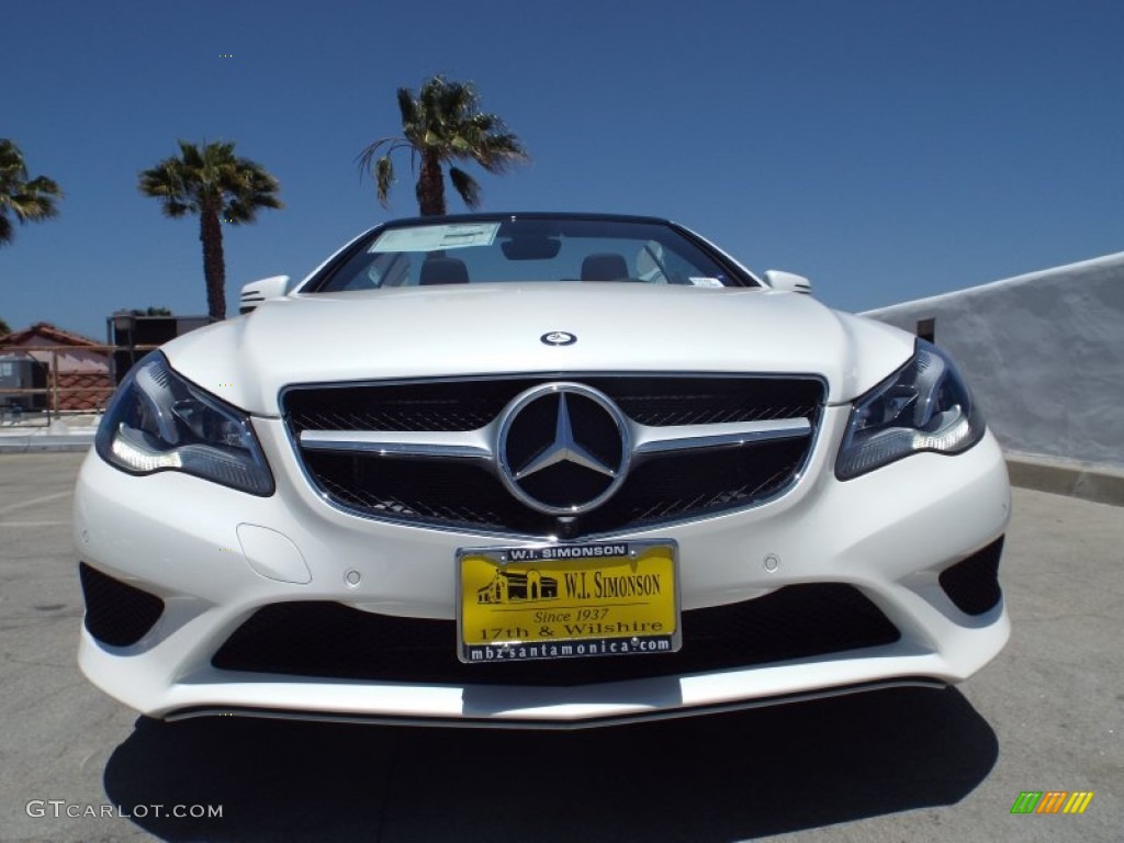2014 E 350 Cabriolet - Diamond White Metallic / Black photo #2