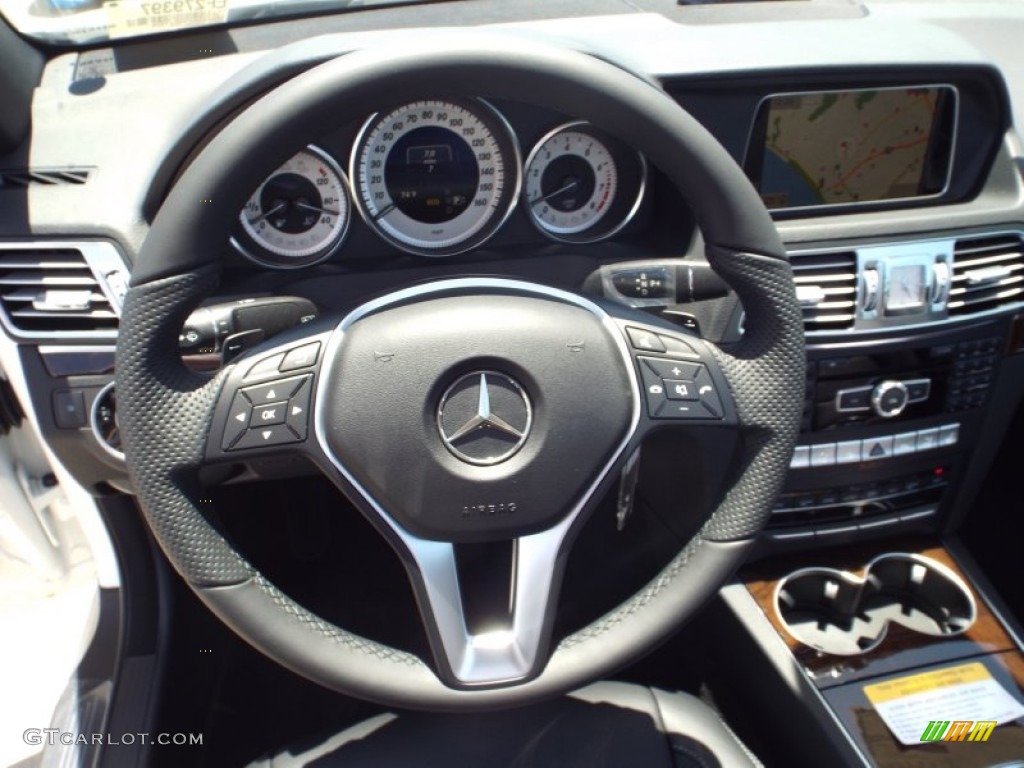 2014 E 350 Cabriolet - Diamond White Metallic / Black photo #7