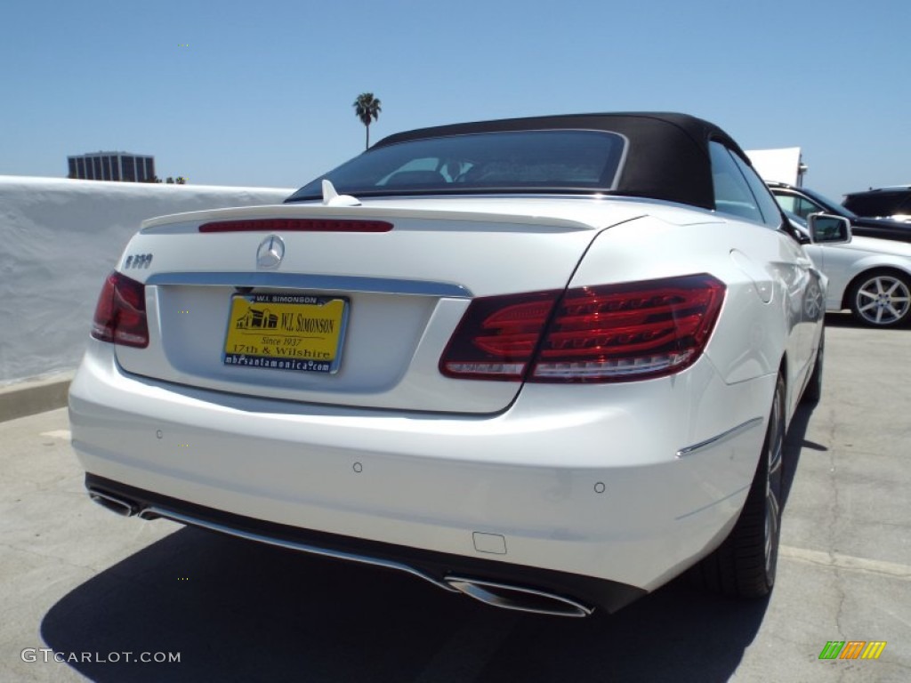 2014 E 350 Cabriolet - Diamond White Metallic / Black photo #8