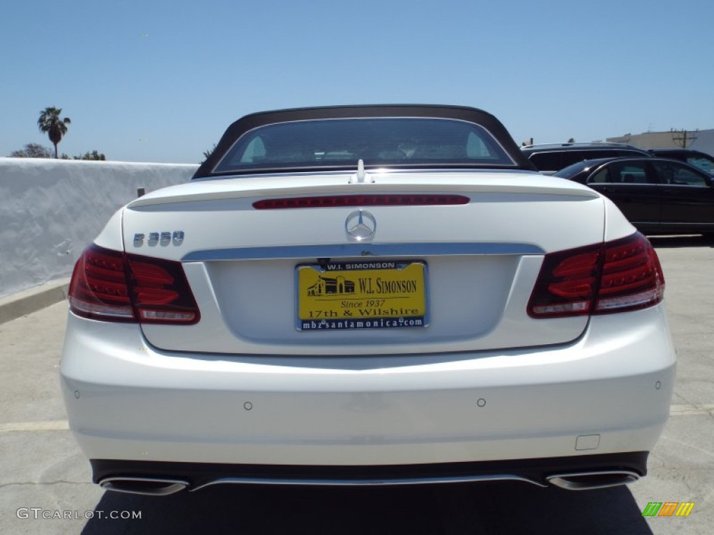 2014 E 350 Cabriolet - Diamond White Metallic / Black photo #9