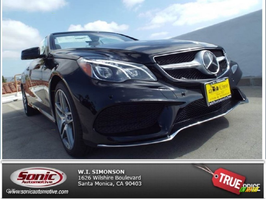 2014 E 550 Cabriolet - Black / Black photo #1