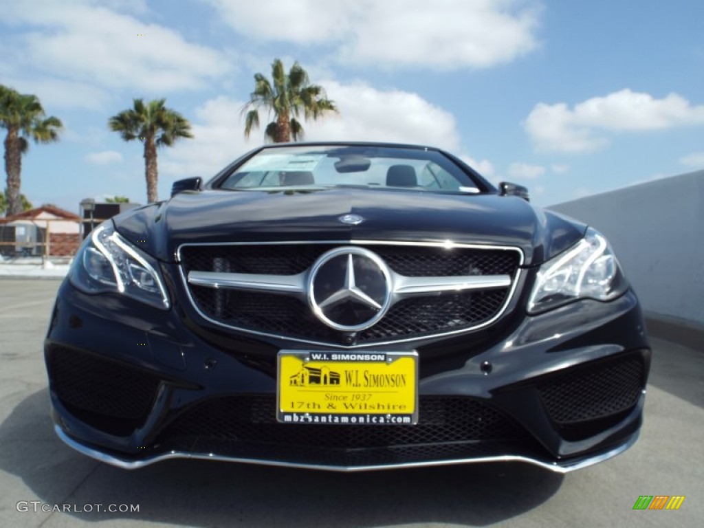 2014 E 550 Cabriolet - Black / Black photo #2