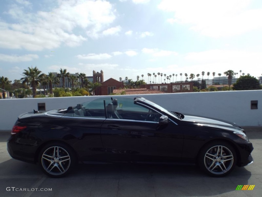 2014 E 550 Cabriolet - Black / Black photo #3