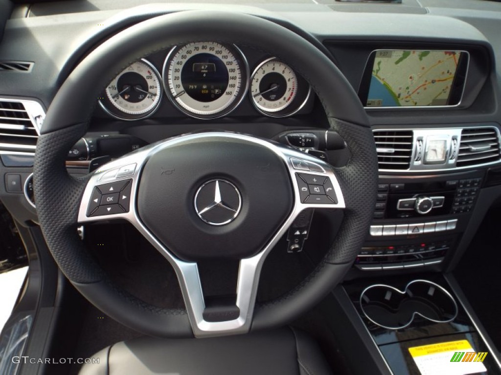 2014 E 550 Cabriolet - Black / Black photo #7