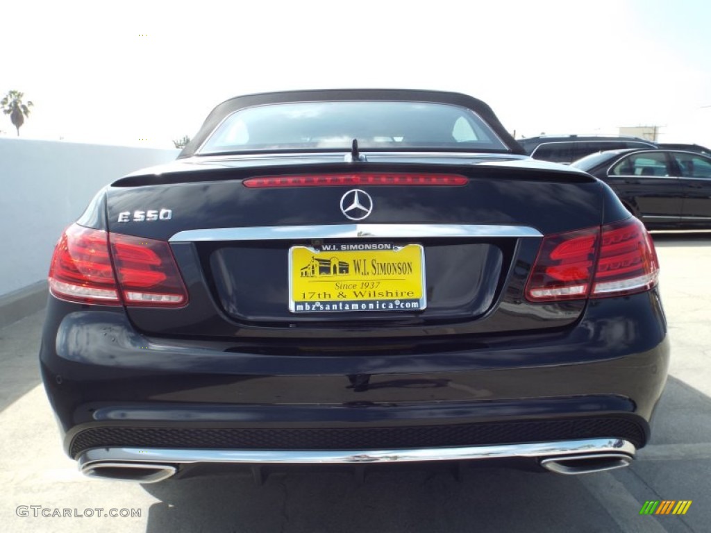 2014 E 550 Cabriolet - Black / Black photo #9