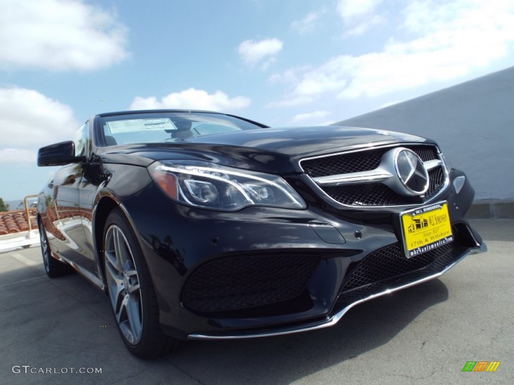 2014 E 550 Cabriolet - Black / Black photo #11