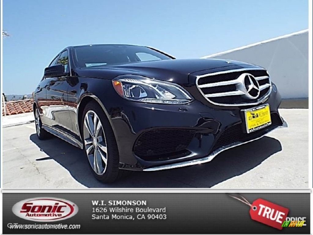 2014 E 350 Sport Sedan - Black / Black photo #1