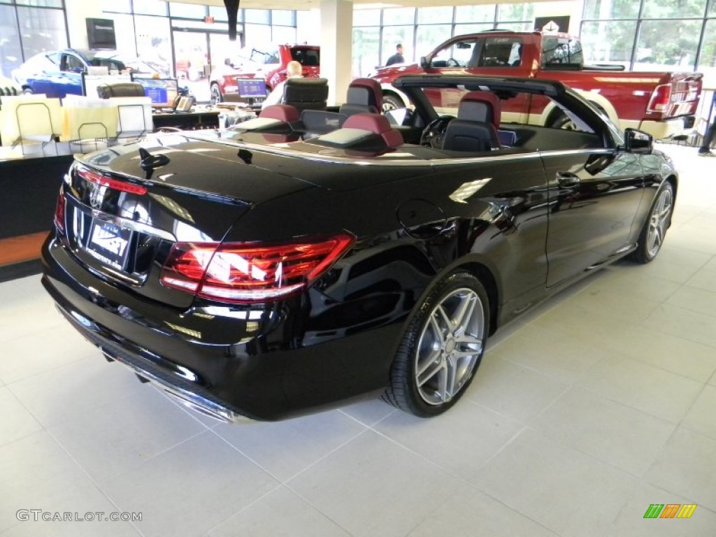 2014 E 550 Cabriolet - Black / Red/Black photo #6