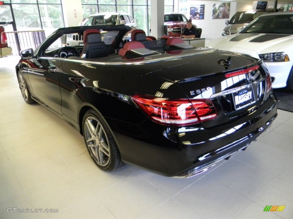 2014 E 550 Cabriolet - Black / Red/Black photo #9