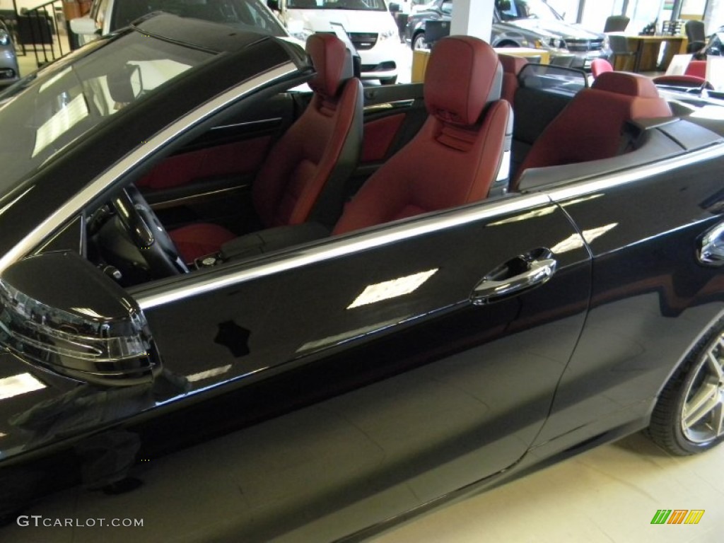 2014 E 550 Cabriolet - Black / Red/Black photo #12