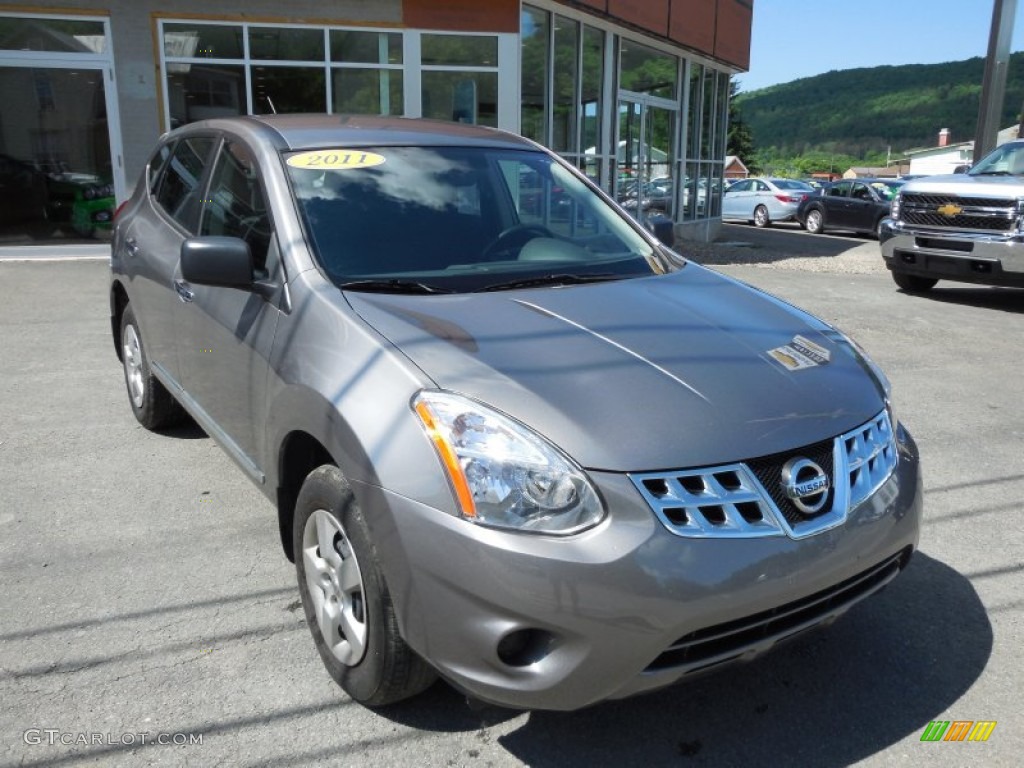 2011 Rogue S AWD - Platinum Graphite / Black photo #2