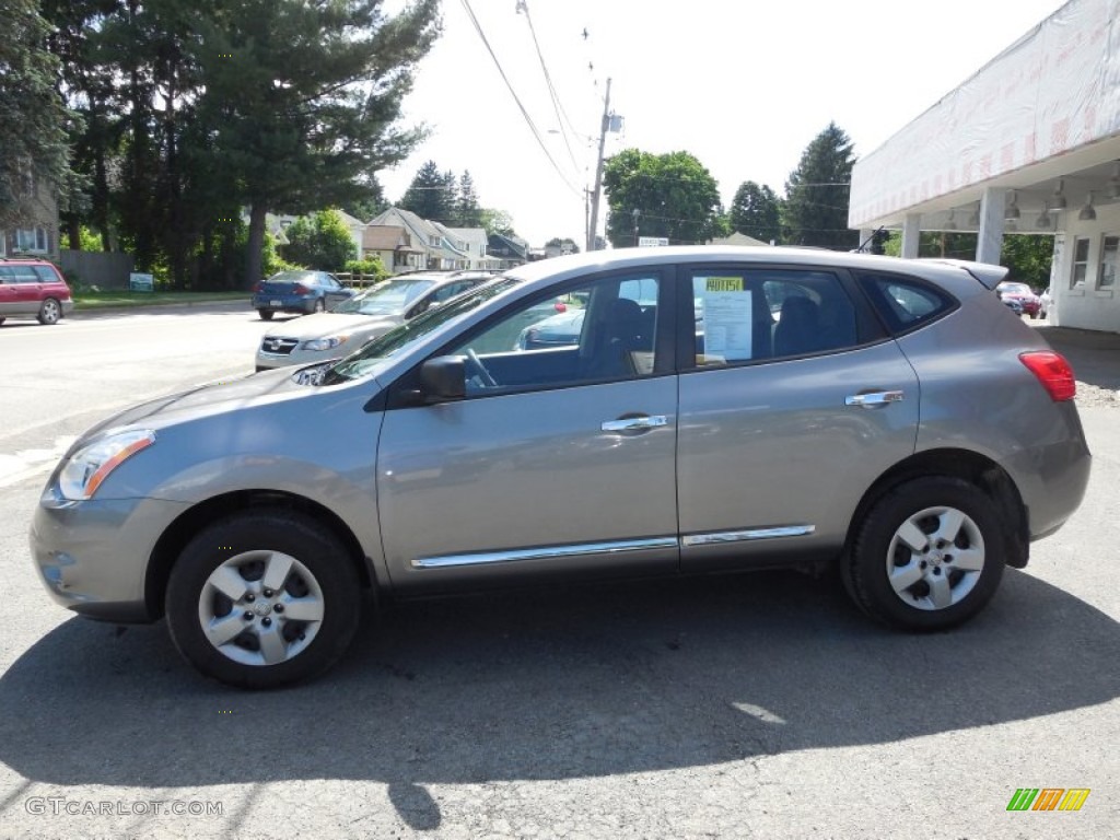 2011 Rogue S AWD - Platinum Graphite / Black photo #6