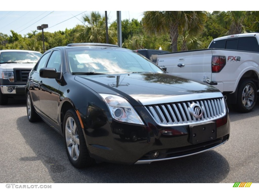 2010 Milan V6 Premier - Tuxedo Black Metallic / Dark Charcoal/Medium Light Stone photo #1