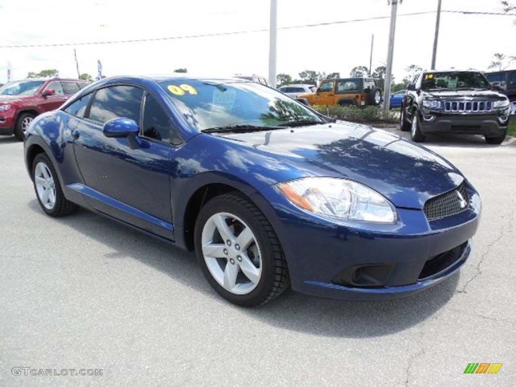 Maizen Blue Pearl 2009 Mitsubishi Eclipse GS Coupe Exterior Photo #94617779
