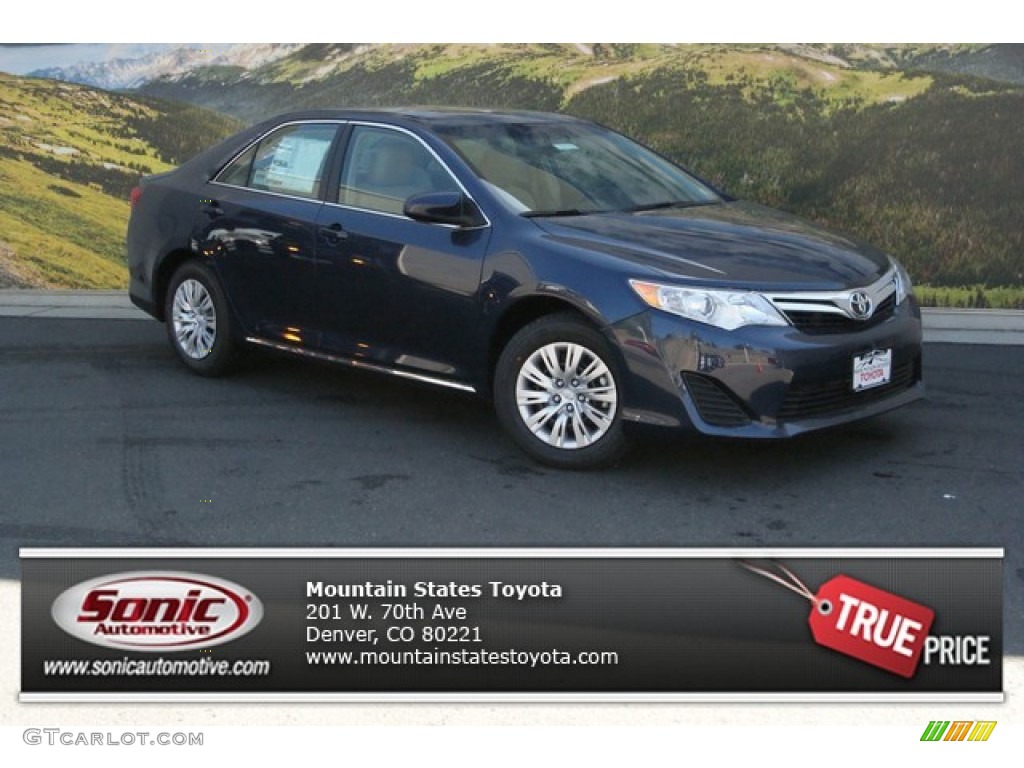 2014 Camry LE - Parisian Night Pearl / Ivory photo #1