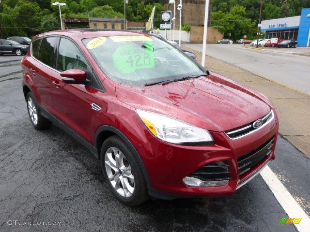 2013 Escape SEL 2.0L EcoBoost 4WD - Ruby Red Metallic / Medium Light Stone photo #2