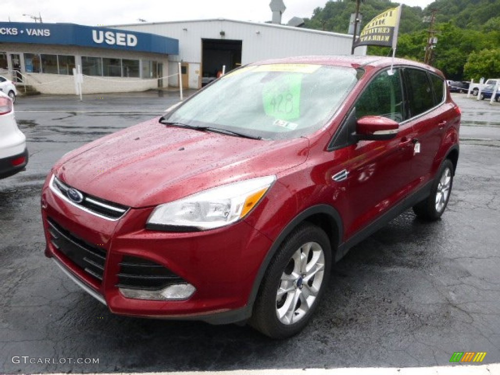 2013 Escape SEL 2.0L EcoBoost 4WD - Ruby Red Metallic / Medium Light Stone photo #4